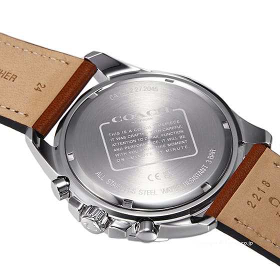 Coach Kent Blue Dial Brown Leather Strap Watch for Men - 14602560