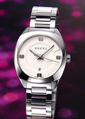 Gucci GG2570 Quartz White Dial Silver Steel Strap Watch For Women - YA142502