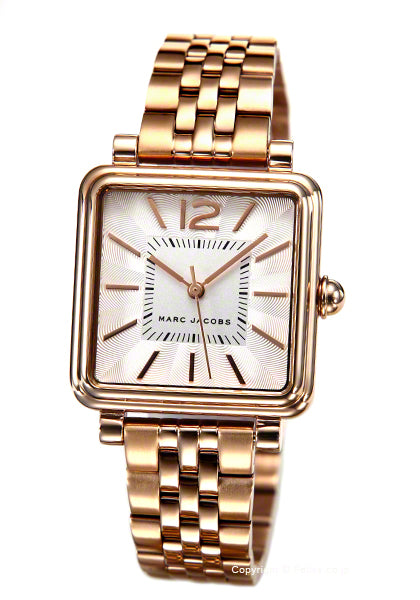 Marc Jacobs Vic White Dial Rose Gold Stainless Steel Strap Watch for Women - MJ3514