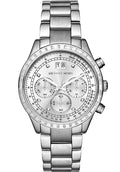 Michael Kors Brinkley Silver Dial Silver Steel Strap Watch for Women - MK6186