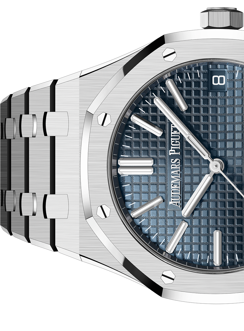 Audemars Piguet Royal Oak 50th Anniversary Automatic Blue Dial Silver Steel Strap Watch for Men - 15510ST.OO.1320ST.01