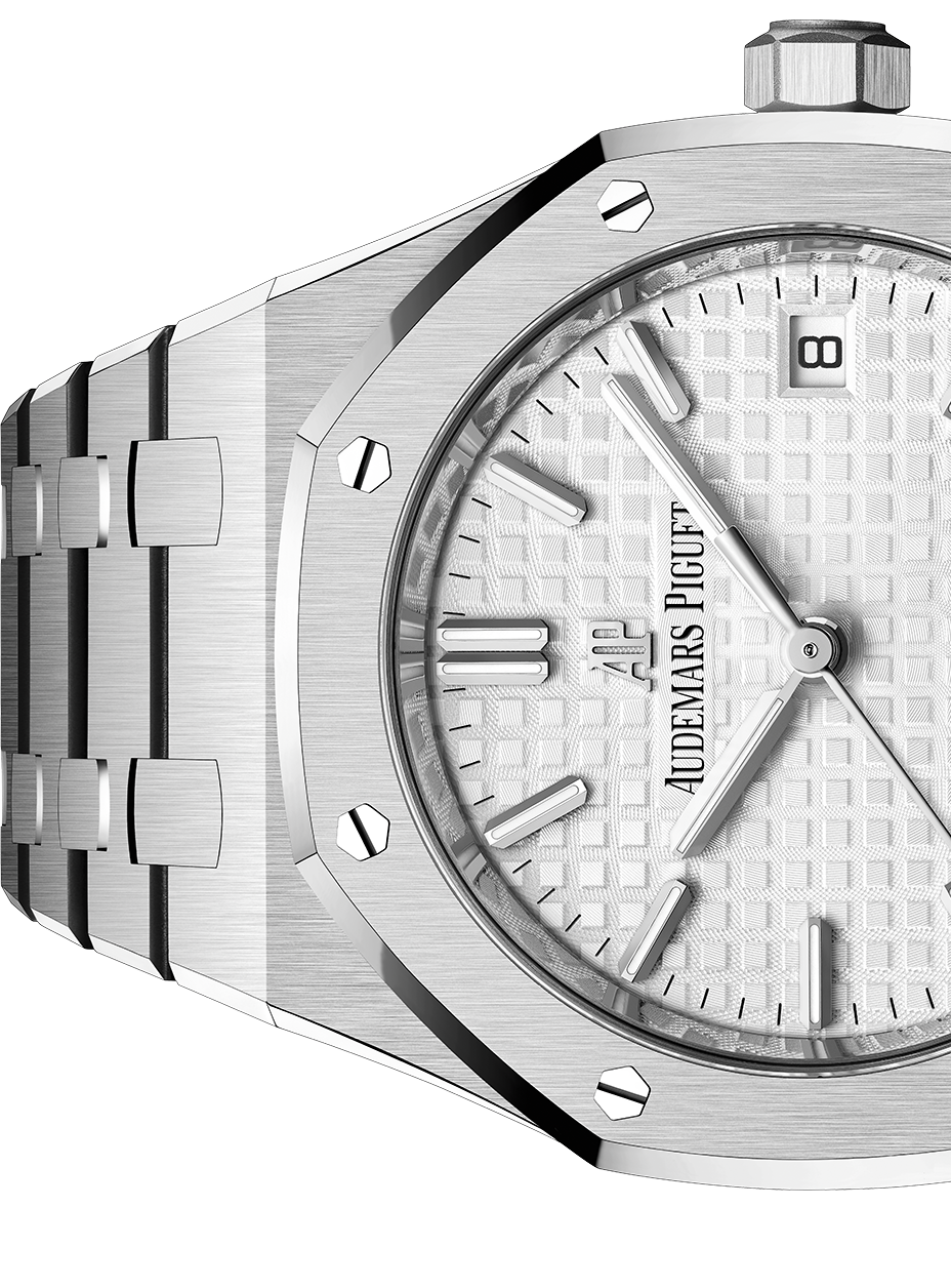 Audemars Piguet Royal Oak Automatic White Dial Silver Steel Strap Watch for Women - 77350ST.OO.1261ST.01