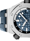 Audemars Piguet Royal Oak Offshore Diver Blue Dial Blue Rubber Strap Watch for Men - 15720ST.OO.A027CA.01