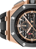 Audemars Piguet Royal Oak Offshore Chronograph Black Dial Black Rubber Strap Watch for Men - 26401RO.OO.A002CA.02