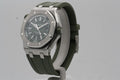 Audemars Piguet Royal Oak Offshore Diver Green Dial Green Rubber Strap Watch for Men - 15710ST.OO.A052CA.01