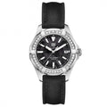 Tag Heuer Aquaracer Black Mother of Pearl Dial Black Textile Strap Watch for Women - WAY131P.FT6092