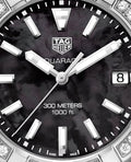 Tag Heuer Aquaracer Black Mother of Pearl Dial Black Textile Strap Watch for Women - WAY131P.FT6092