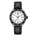 Tag Heuer Formula 1 Quartz White Dial Black Rubber Strap Watch for Men -  WAZ1111.FT8023