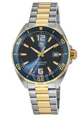 Tag Heuer Formula 1 Analog Quartz 41mm Blue Dial Two Tone Steel Strap Watch for Men - WAZ1120.BB0879