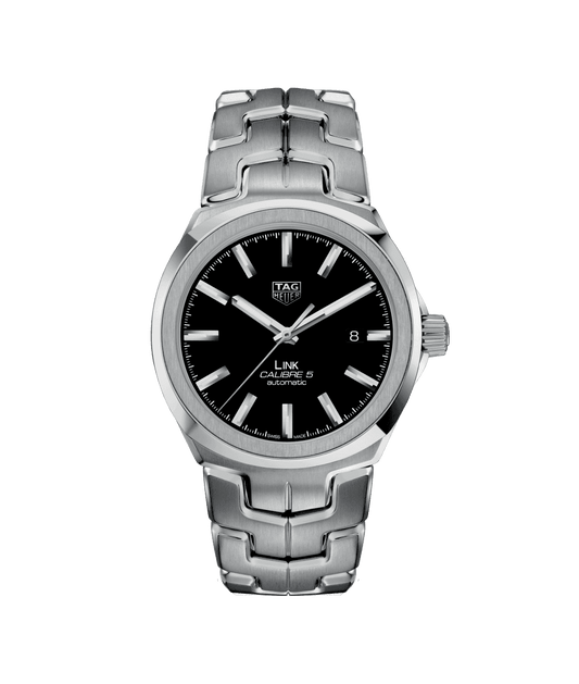 Tag Heuer Link Quartz Black Dial Silver Steel Strap Watch for Women - WBC2110.BA0603