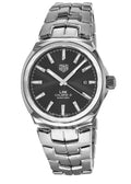 Tag Heuer Link Quartz Black Dial Silver Steel Strap Watch for Women - WBC2110.BA0603