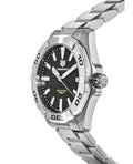 Tag Heuer Aquaracer Black Dial Silver Steel Strap Watch for Men - WBD1110.BA0928