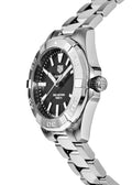 Tag Heuer Aquaracer Black Dial Silver Steel Strap Watch for Women - WBD1310.BA0740