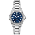 Tag Heuer Aquaracer Quartz 32mm Blue Dial Silver Steel Strap Watch for Women - WBD1312.BA0740