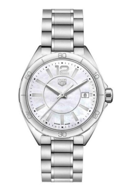 Tag Heuer Formula 1 35mm White Mother of Pearl Dial Silver Steel Strap Watch for Women - WBJ1318.BA0666