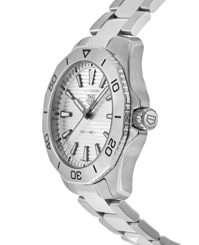 Tag Heuer Aquaracer Professional 200 Quartz Silver Dial Silver Steel Strap Watch for Men - WBP1111.BA0627