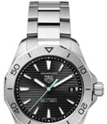 Tag Heuer Aquaracer Professional 200 Solargraph Quartz Black Dial Silver Steel Strap Watch for Men - WBP1114.BA0000