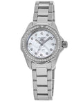 Tag Heuer Aquaracer Professional 200 Quartz Diamond Mother of Pearl Dial Silver Steel Strap Watch for Women - WBP1417.BA0622