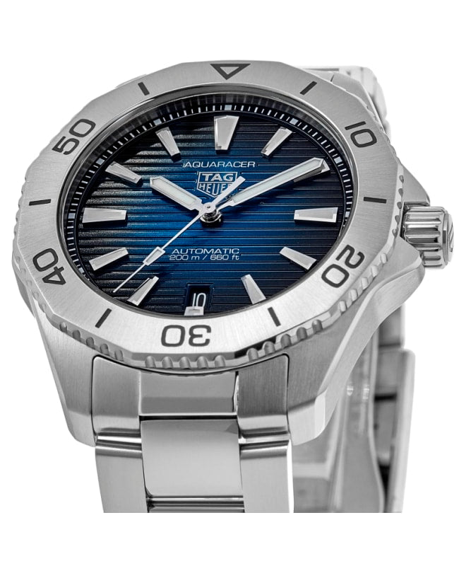 Tag Heuer Aquaracer Professional 200 Automatic Blue Dial Silver Steel Strap Watch for Men - WBP2111.BA0627