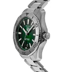 Tag Heuer Aquaracer Professional 200 Automatic Green Dial Silver Steel Strap Watch for Men - WBP2115.BA0627