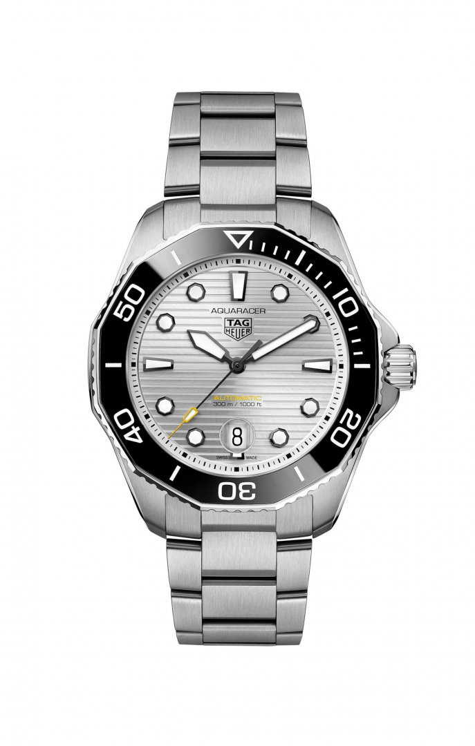 Tag Heuer Aquaracer Professional 300 Automatic White Dial Silver Steel Strap Watch for Men - WBP231C.BA0626