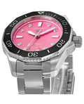 Tag Heuer Aquaracer Professional 300 Automatic Diamonds Pink Dial Silver Steel Strap Watch for Women - WBP231J.BA0618