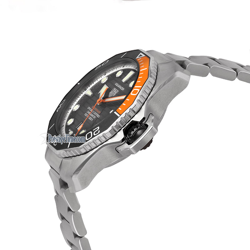 Tag Heuer Aquaracer Professional 1000 Superdiver Automatic Black Dial Silver Steel Strap Watch for Men - WBP5A8A.BF0619