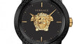 Versace Palazzo Empire Black Dial Two Tone Steel Strap Watch for Men - VERD01119