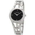 Calvin Klein Class Black Dial Silver Steel Strap Watch for Women - K6R23121