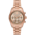 Michael Kors Bradshaw Chronograph Gold Dial Gold Steel Strap Watch for Women - MK5799