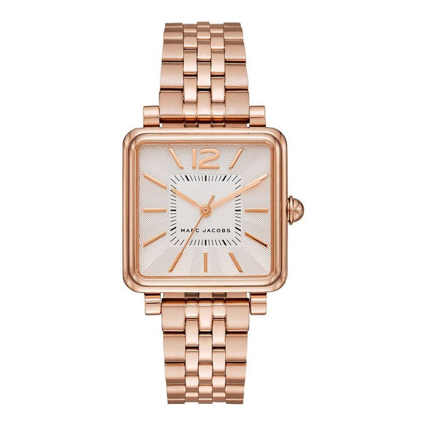 Marc Jacobs Vic White Dial Rose Gold Stainless Steel Strap Watch for Women - MJ3514