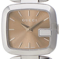 Gucci G Gucci Brown Dial Stainless Steel 24mm Watch For Women - YA125507