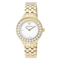 Swarovski Lovely Crystals White Dial Gold Steel Strap Watch for Women - 5242895