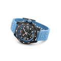 Breitling Endurance Pro Black Dial Light Blue Rubber Strap Watch for Men - X82310281B1S1