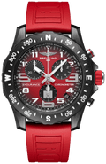 Breitling Endurance Pro Ironman Red Dial Red Rubber Strap Watch for Men - X823109A1K1S1