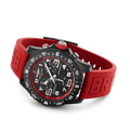 Breitling Endurance Pro Black Dial Red Rubber Strap Watch for Men - X82310D91B1S1