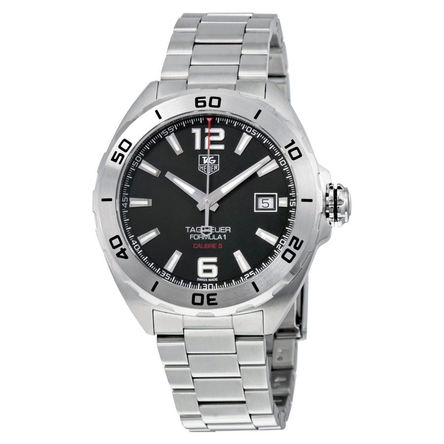 Tag Heuer Formula 1 Automatic 41mm Black Dial Silver Steel Strap Watch for Men - WAZ2113.BA0875