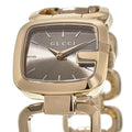 Gucci G Gucci 125 Sunbrushed Brown Dial Rose Gold Steel Strap Watch For Women - YA125511