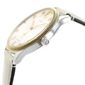 Gucci G Timeless Automatic Silver Dial Beige Leather Strap Watch For Men - YA126348