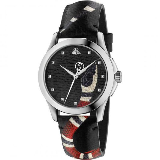 Gucci Le Marche Des Merveilles Black Dial 38mm Quartz Unisex Watch - YA1264007