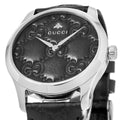 Gucci G Timeless Quartz Black Dial Black Leather Strap Watch For Men - YA1264031