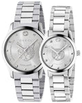 Gucci G Timeless Feline Silver Dial Silver Steel Strap Watch For Women - YA1264095