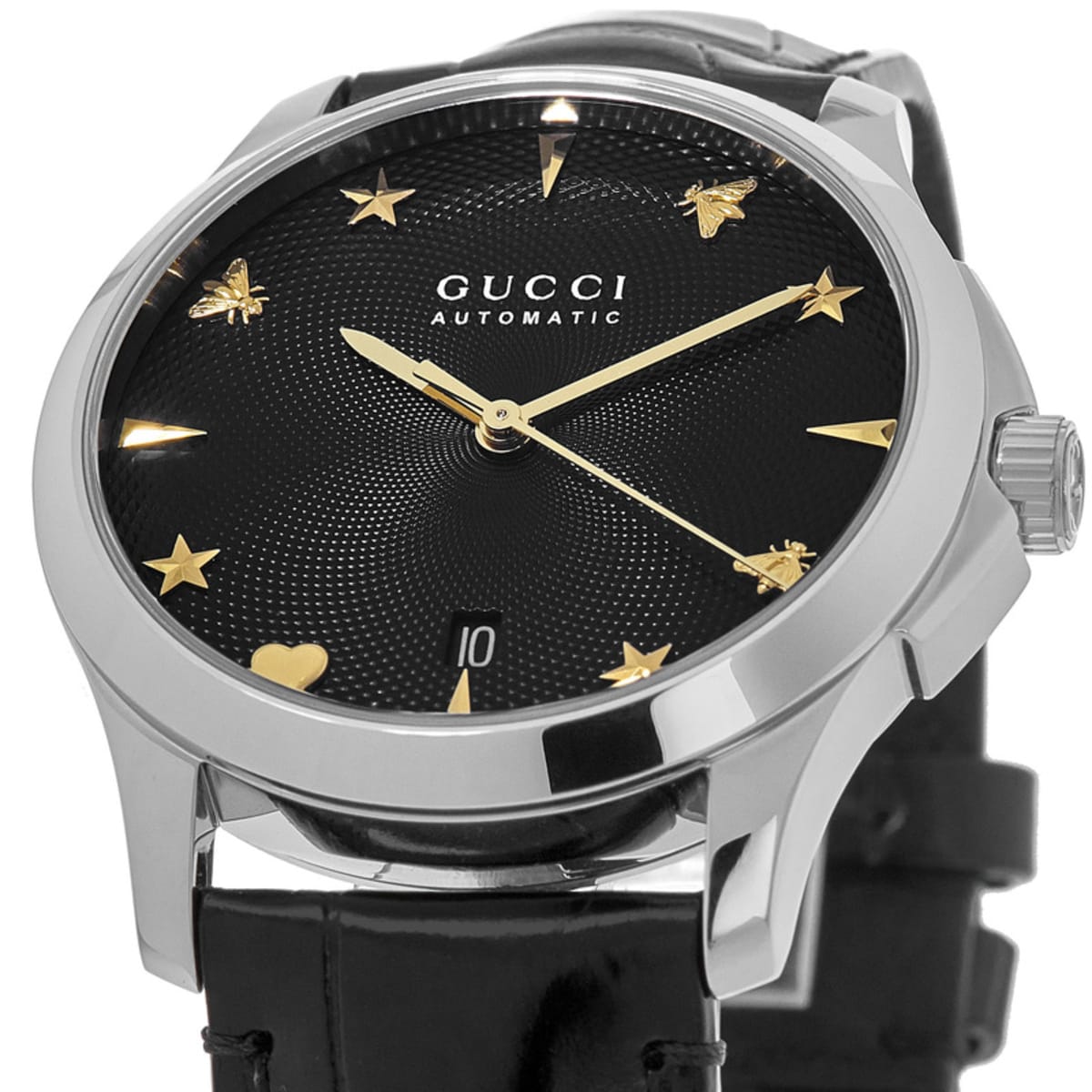 Gucci G Timeless Automatic Black Dial Watch For Women - YA126469