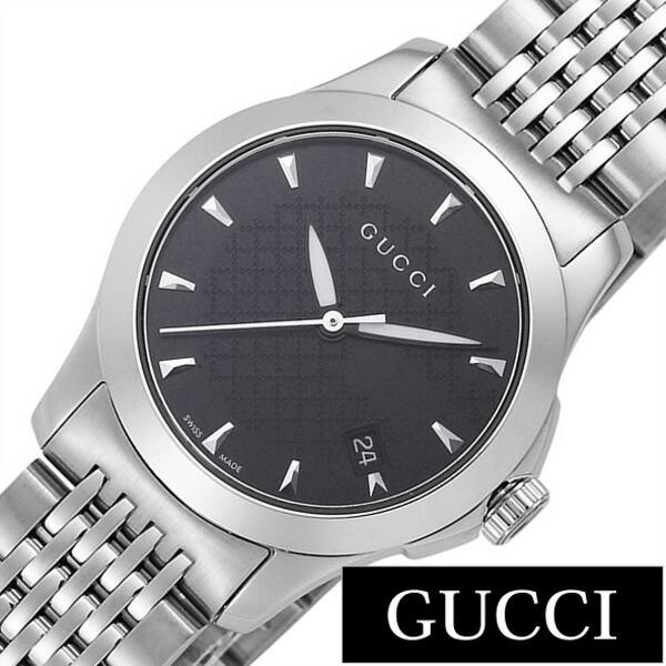 Gucci G Timeless Quartz Black Dial Silver Steel Strap Watch For Women - YA126502
