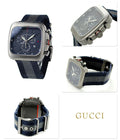 Gucci Coupe Chronograph Blue Dial Two Tone NATO Strap Watch for Men - YA131203