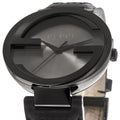 Gucci Interlocking XL Analog Black Dial Two Tone Nylon Strap Watch For Men - YA133206