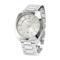 Gucci GG2570 Quartz Silver Dial Silver Steel Strap Watch For Men - YA142308