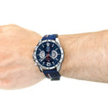 Tommy Hilfiger Decker Blue Dial Blue Rubber Strap Watch for Men - 1791476