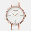 Calvin Klein Seduce Seduction White Dial Two Tone Steel Strap Watch for Women - K4E2NX1T