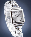 Guess Vanity Silver Dial Silver Steel Strap Watch for Women - W1029L1